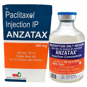 ANZATAX 300 MG / 50 ML  ( PACLITAXEL ) CONCENTRATE FOR DILUTION FOR IV INFUSION 50 ML VIAL
